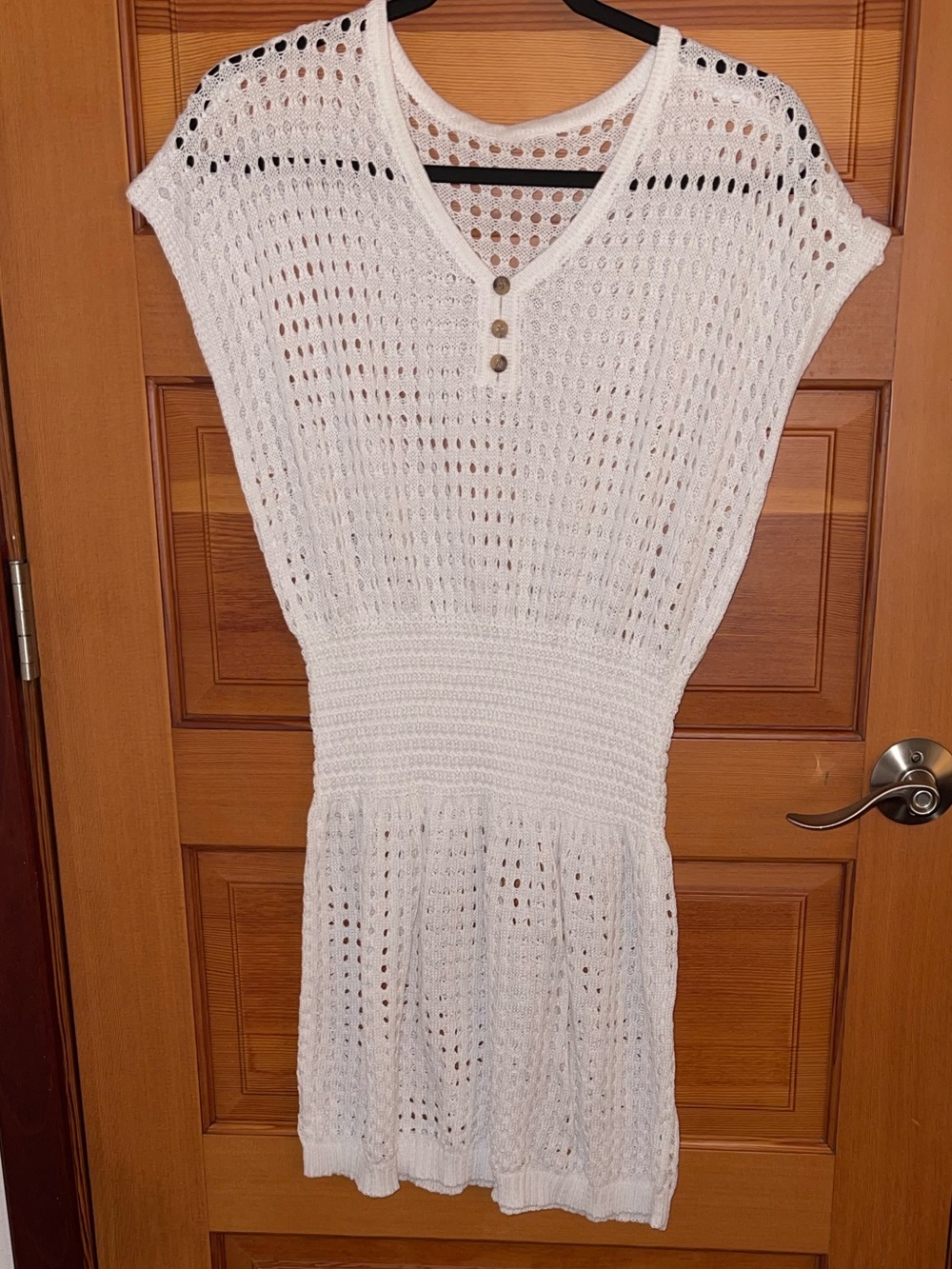 Cupshe White Crochet Knit Swim Coverup - NWOT - Large